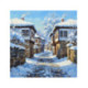 Pictura pe numere - A sosit iarna in satucul drag 40х40 сm