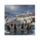 Pictura pe numere - Ziua lui Yordan -Hora barbatilor in apa inghetata 40х40 сm