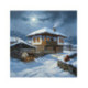 Pictura pe numere - La stana de oi iarna 40х40 сm