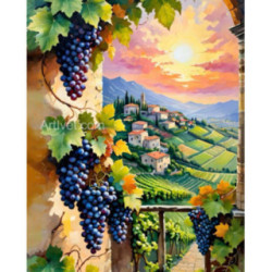 Pictura pe numere - Struguri grei