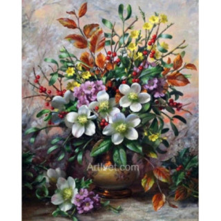 Pictura pe numere - Buchet cu flori salbatice