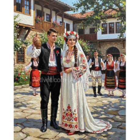 Pictura pe numere - La nunta