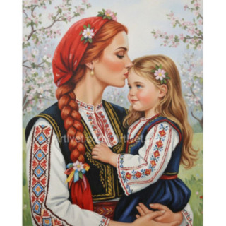 Pictura pe numere - Sarutul dulce a mamei