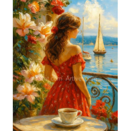 Pictura pe numere - Intalnirea barcilor