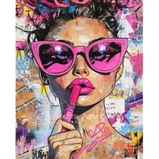 Pictura pe numere - Rujul in culoarea preferata