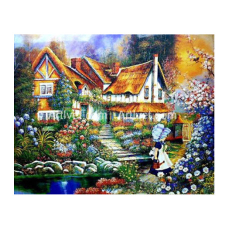 Pictura pe numere - Tacerea si linistea casei frumoase