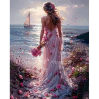 Pictura pe numere - Silueta in lumina diminetii