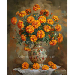 Pictura pe numere - Craite in vaza