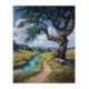 Pictura pe numere - Raul trece sub copacul batran