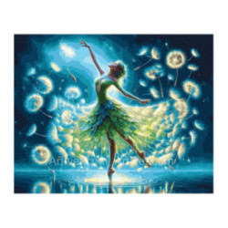 Pictura pe numere - Balerina - Dans cu papadii