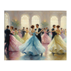 Pictura pe numere - La bal – matase si glamour