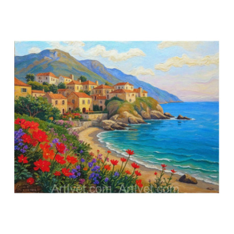 Pictura pe numere - Laguna albastra