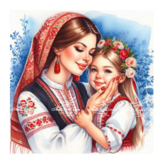 Pictura pe numere - Draga si iubita mea fiica 40х40 сm