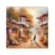Pictura pe numere - De-a lungul strazilor pietroase ale micului oras 40х40 сm