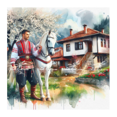 Pictura pe numere - Ion a pornit la drum 40х40 сm