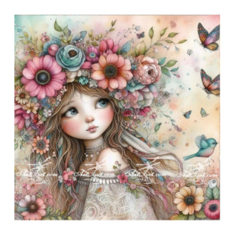 Pictura pe numere - Unde se duc fluturii 40х40 сm