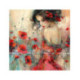 Pictura pe numere - Fermecata de maci 40х40 сm