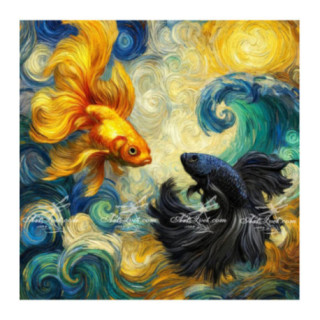 Pictura pe numere - Dansul pestilor 40х40 сm
