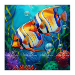 Pictura pe numere - Adanc la fundul marii 40х40 сm