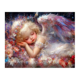 Pictura pe numere - Ingeras - Dorinta pentru visuri dulci