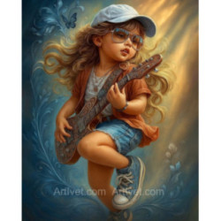 Pictura pe numere - Mica chitarista