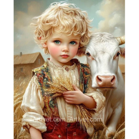 Pictura pe numere - Micul pastor