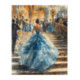 Pictura pe numere - La bal in rochie albastra