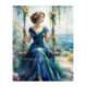 Pictura pe numere - Frumoasa doamna se leagana