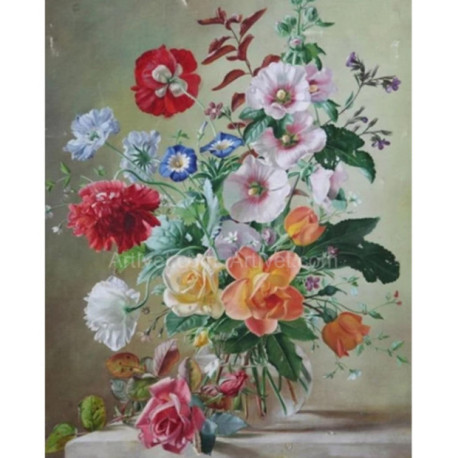 Pictura pe numere - Flori delicate si gingase