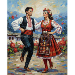Pictura pe numere - Dans popular in doi