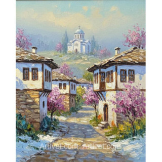 Pictura pe numere - A venit primavara la tara