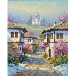 Pictura pe numere - A venit primavara la tara