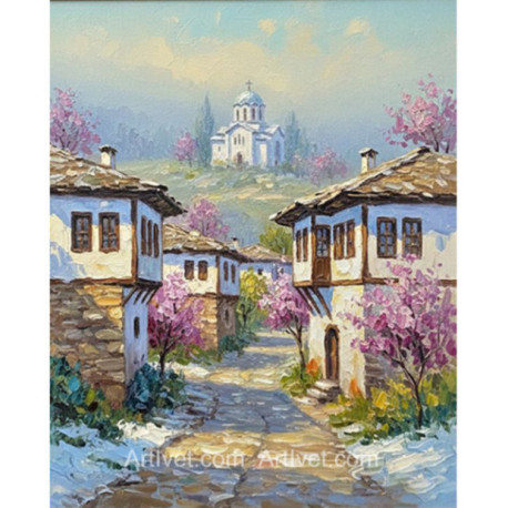 Pictura pe numere - A venit primavara la tara