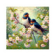 Pictura pe numere - Randunelele vestesc primavara 40х40 сm