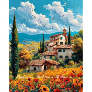 Pictura pe numere - Toscana, visul si dorinta mea