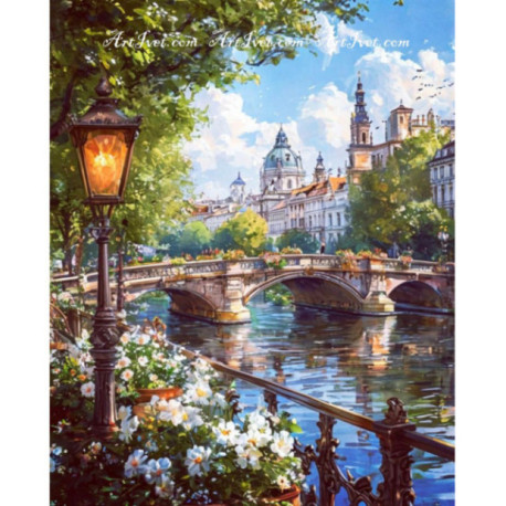 Pictura pe numere - Vara la Geneva