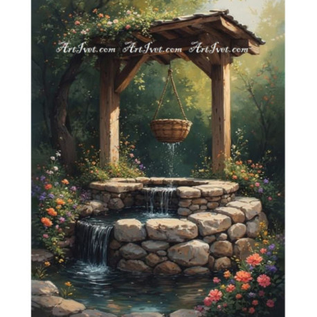 Pictura pe numere - Fantana dorintelor