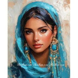 Pictura pe numere - Anisa si salul turcoaz