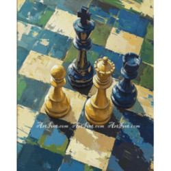 Pictura pe numere - Sah si Mat