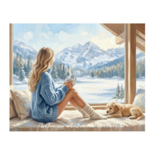 Pictura pe numere - Iarna scandinava