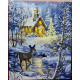 Pictura pe numere - Padurea in ajunul Craciunului
