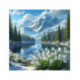Pictura pe numere - Ghiocei de munte 40х40 сm