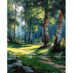 Pictura pe numere - Padurea de stejari 40х50сm