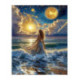 Pictura pe numere - Nascuta din spuma marii si scantei de stele 40х50сm