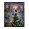 Pictura pe numere - Bal in verde smarald 40х50сm