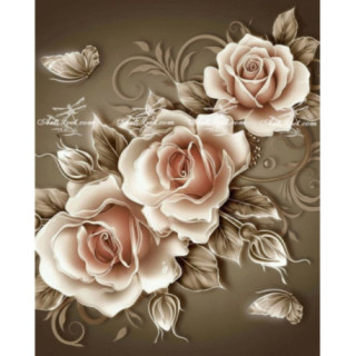 Pictura pe numere - Florile lunii - varianta 3 - 40х50сm