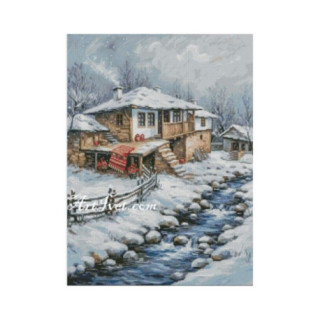 Set Goblen - Casa langa raul inzepezit