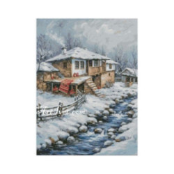 Set Goblen - Casa langa raul inzepezit