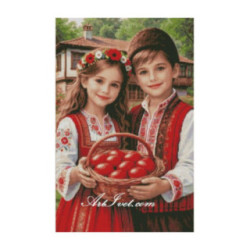 Set Goblen - Oua rosii de Pasti