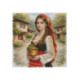 Set Goblen - Fata cu ulcior auriu